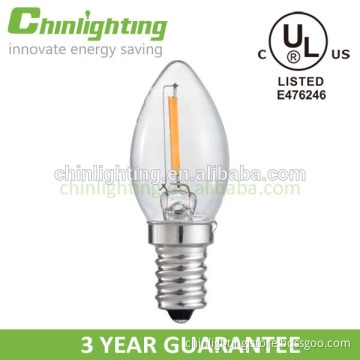 Mini C7 UL&cUL filament led valentines day gifts christmas light